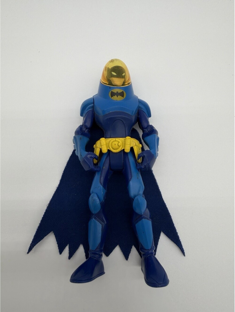 Mattel X-CEED Batman 1:18 Figure Blue/Yellow Costume w/ Fabric Cape B3641